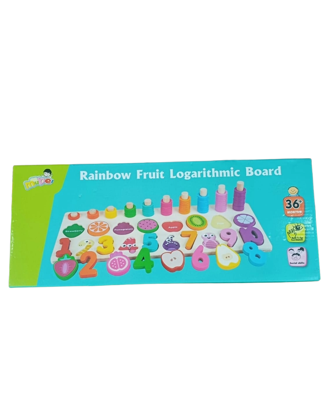 Rainbow Fruit Logarithmic Board