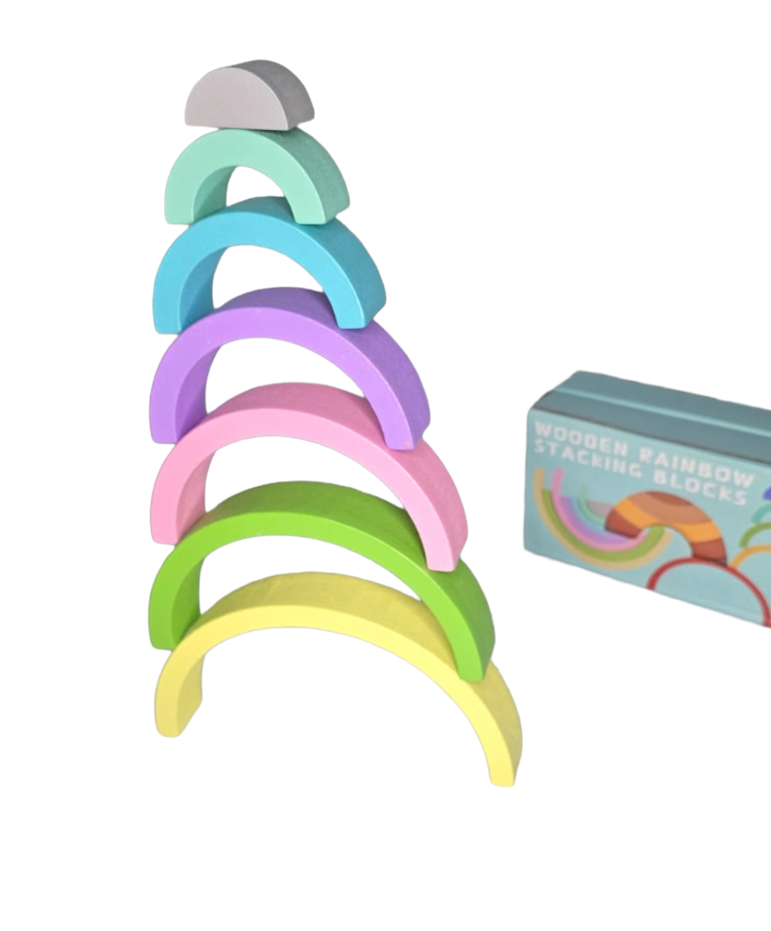Rainbow Stacker - Pastel colors available