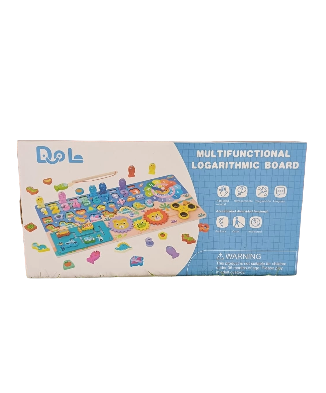 Multifunctional Logarithmic Board – Montessori Wooden Educational Toy for Kids