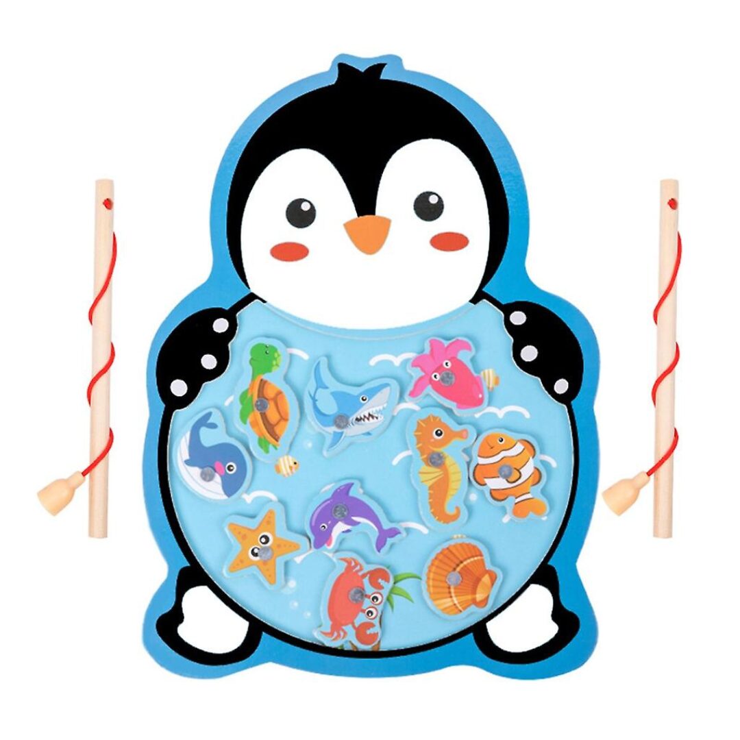 Magnetic Wooden Fishing Game