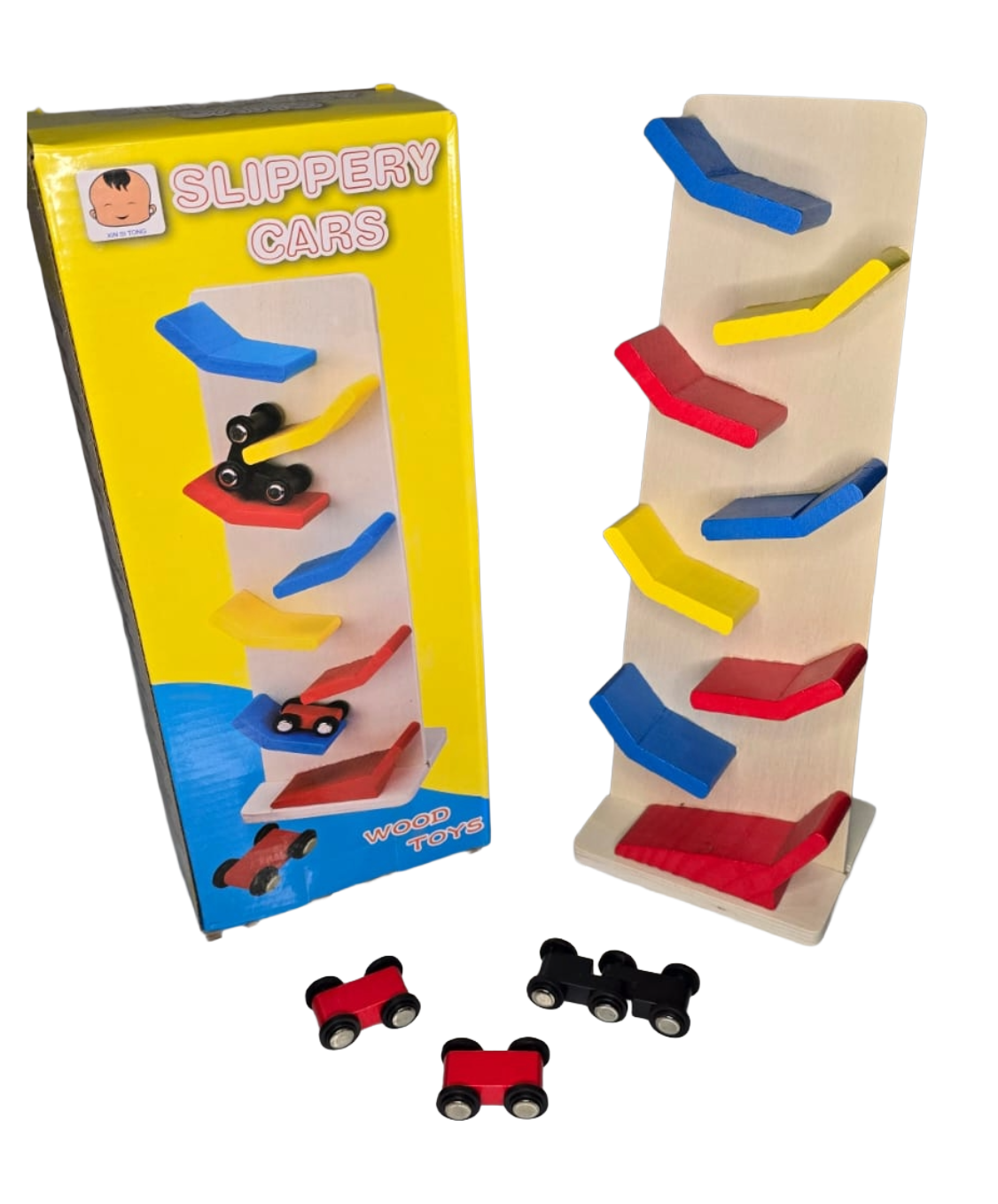 Wooden Ramp Race Track Car