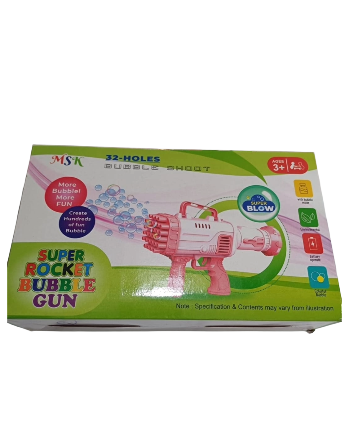 32-Hole Bubble Gun Machine – Automatic Bubble Blower for Kids & Parties 🫧🎉